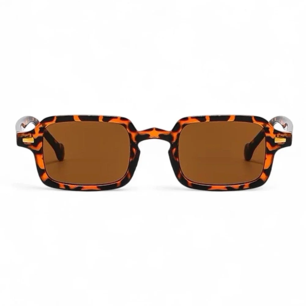 Vintage Square Tortoiseshell Sunglasses Women Lightweight Minimalist Elegant New - Picture 3 of 6